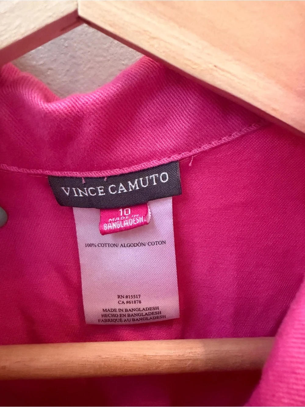 Girls Vince Camuto Pink Short Sleeve Zip Romper